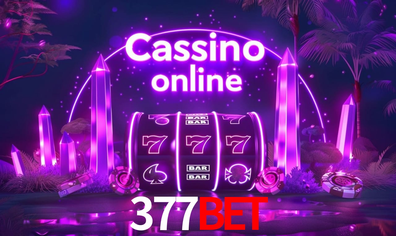 Imagem promocional da 377bet mostrando a plataforma e suas vantagens